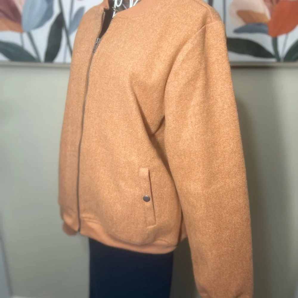 Staccato NWOT Warm Rust Bomber Jacket- Great Spring Jacket - Picture 1 of 5